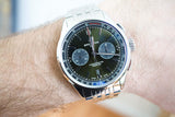 SOLD OUT: Breitling Premier 42mm B01 Chronograph AB011 British Racing Green Dial Box Papers