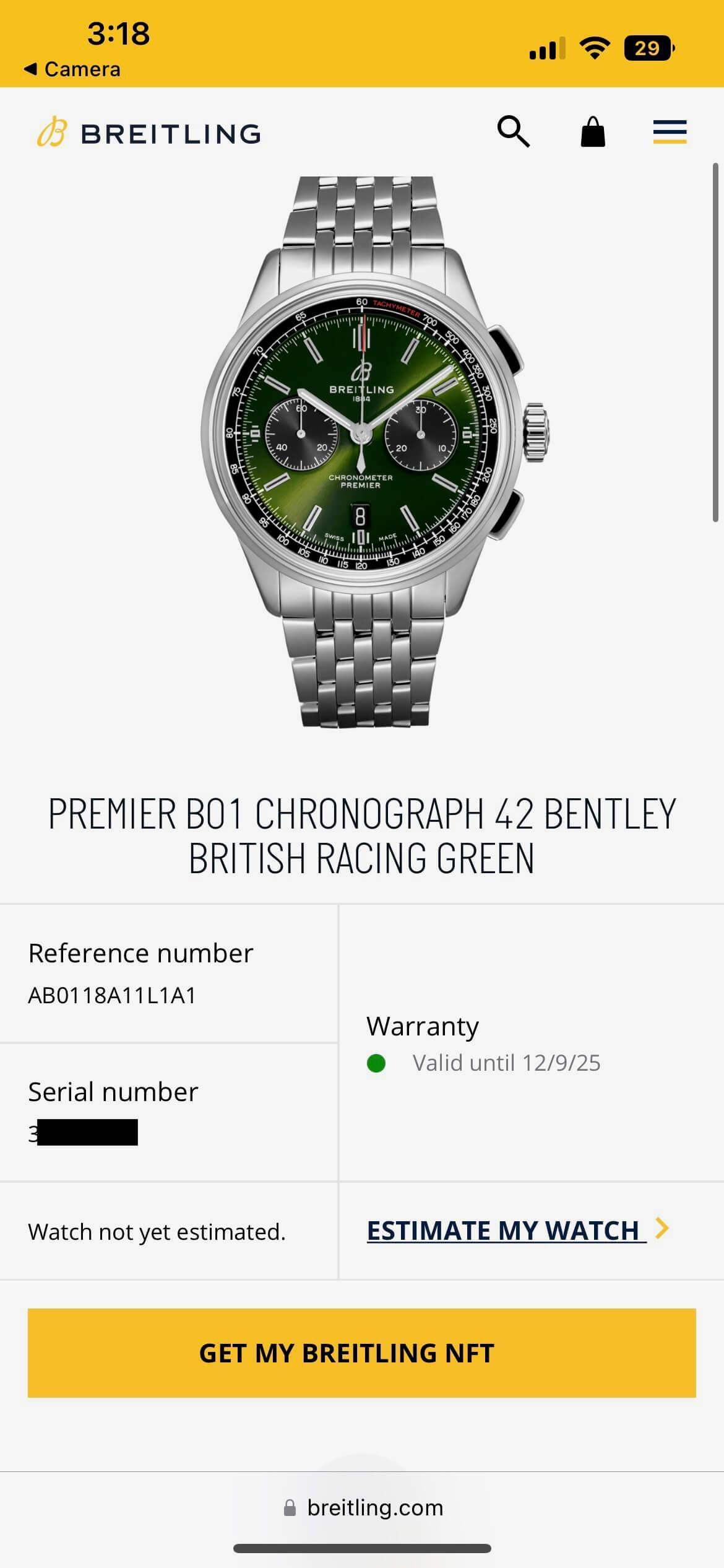 SOLD OUT: Breitling Premier 42mm B01 Chronograph AB011 British Racing Green Dial Box Papers - WearingTime Luxury Watches