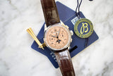 SOLD OUT: Breitling Premier B25 Datora AB2510 42MM Chronograph Calendar Salmon Dial Steel Box and Papers 2022
