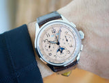 SOLD OUT: Breitling Premier B25 Datora AB2510 42MM Chronograph Calendar Salmon Dial Steel Box and Papers 2022