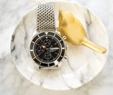 SOLD OUT: Breitling SuperOcean Chronograph A13320 46MM Chronograph Black Dial Steel Box 2013