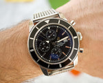 SOLD OUT: Breitling SuperOcean Chronograph A13320 46MM Chronograph Black Dial Steel Box 2013 - WearingTime Luxury Watches