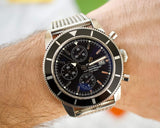 SOLD OUT: Breitling SuperOcean Chronograph A13320 46MM Chronograph Black Dial Steel Box 2013