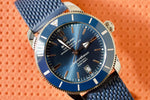 SOLD OUT: Breitling SuperOcean Heritage 46mm AB202016/C961 Box Papers Warranty BLUE Ceramic - WearingTime Luxury Watches