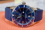 SOLD OUT: Breitling SuperOcean Heritage 46mm AB202016/C961 Box Papers Warranty BLUE Ceramic - WearingTime Luxury Watches