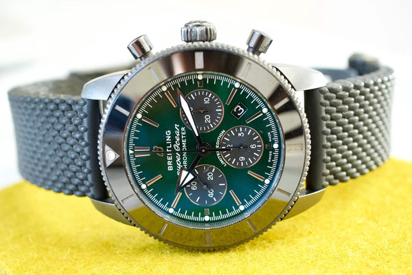 SOLD OUT: Breliting SuperOcean Heritage MB01621A1L1S1 B01 44mm Chronograph DLC xx/250 Warranty 2026