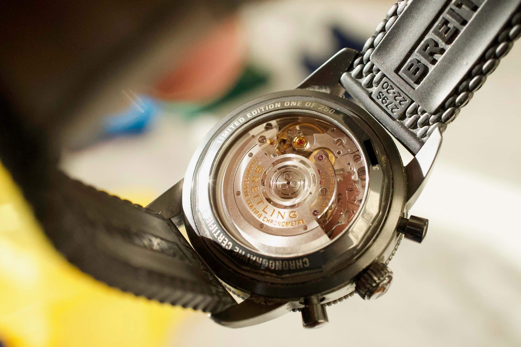 SOLD OUT: Breliting SuperOcean Heritage MB01621A1L1S1 B01 44mm Chronograph DLC xx/250 Warranty 2026 - WearingTime Luxury Watches
