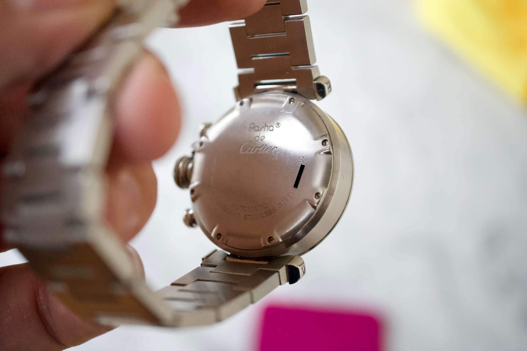 SOLD OUT: Cartier Pasha Chronograph 2412 36mm Box and Papers Near