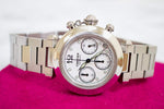 SOLD OUT: Cartier Pasha Chronograph 2412 36mm Box and Papers Near Mint - WearingTime Luxury Watches
