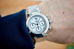 SOLD OUT: Cartier Pasha Chronograph 2412 36mm Box and Papers Near Mint - WearingTime Luxury Watches