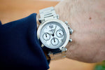 SOLD OUT: Cartier Pasha Chronograph 2412 36mm Box and Papers Near Mint - WearingTime Luxury Watches