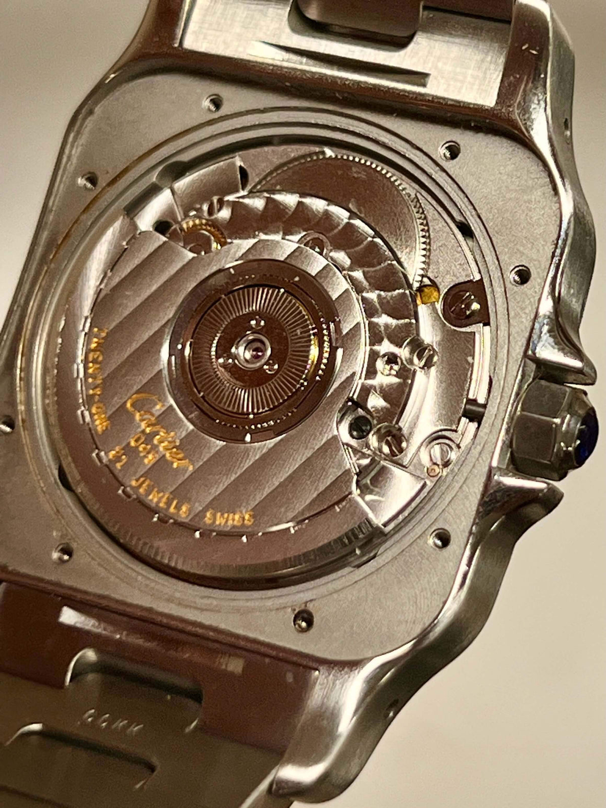 SOLD OUT: Cartier Santos Galbee XL 2823 Steel Mens Automatic Watch steel bracelet 45 x 32 mm wears like 38mm - WearingTime Luxury Watches