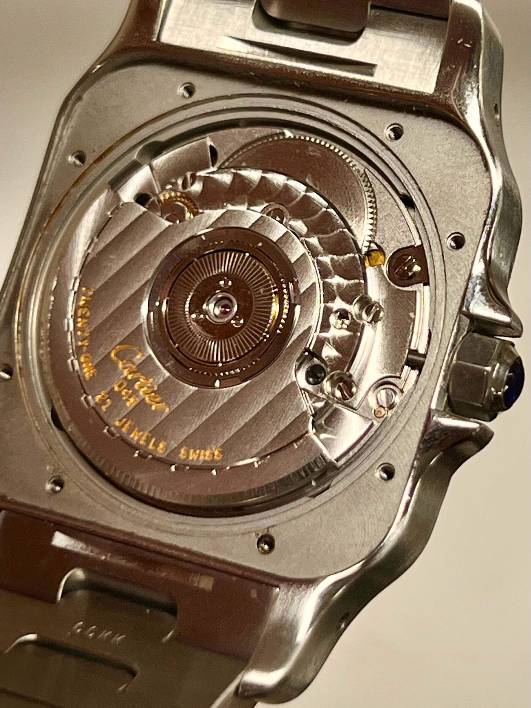 SOLD OUT: Cartier Santos Galbee XL 2823 Steel Mens Automatic Watch steel bracelet 45 x 32 mm wears like 38mm - WearingTime Luxury Watches