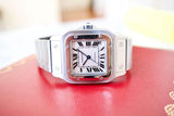 SOLD OUT: Cartier Santos Galbee XL 2823 Steel Mens Automatic Watch steel bracelet 45 x 32 mm wears like 38mm