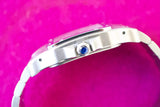 SOLD OUT: Cartier Santos Galbee XL 2823 Steel Mens Automatic Watch steel bracelet 45 x 32 mm wears like 38mm