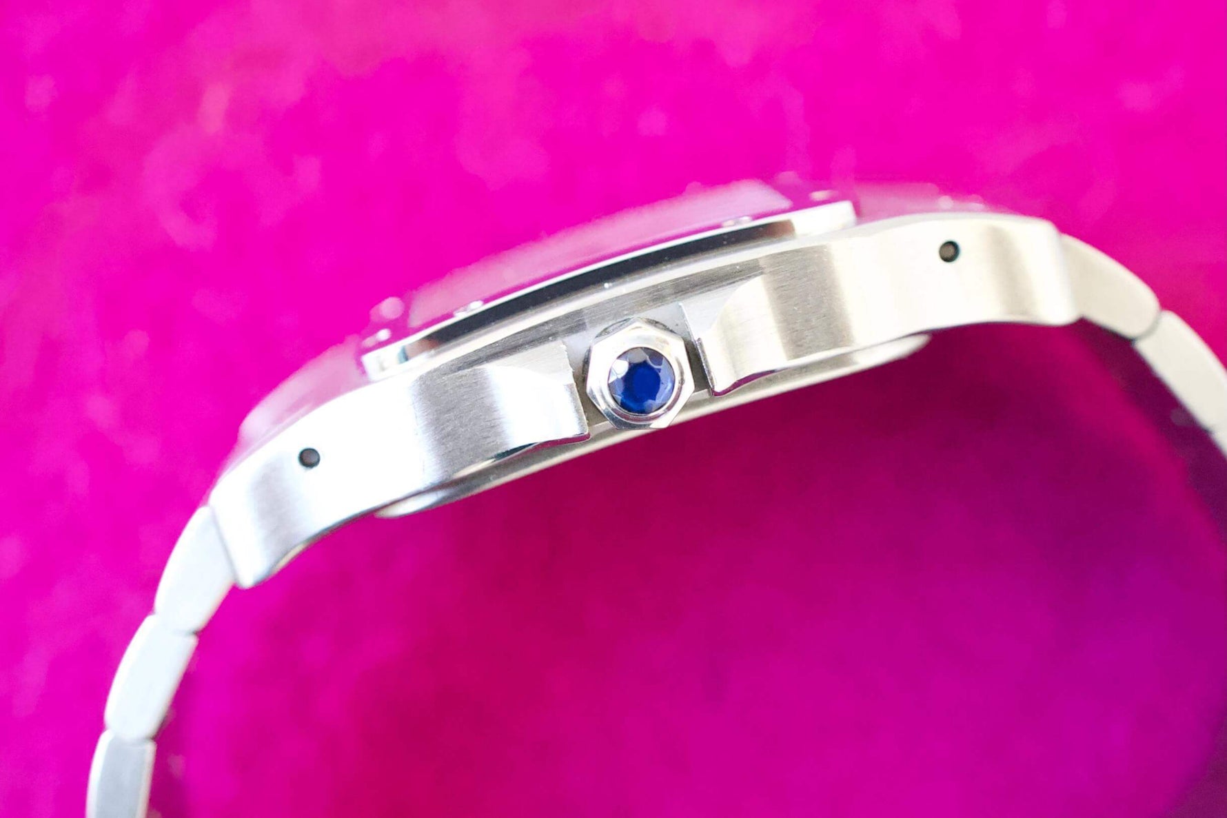SOLD OUT: Cartier Santos Galbee XL 2823 Steel Mens Automatic Watch steel bracelet 45 x 32 mm wears like 38mm - WearingTime Luxury Watches