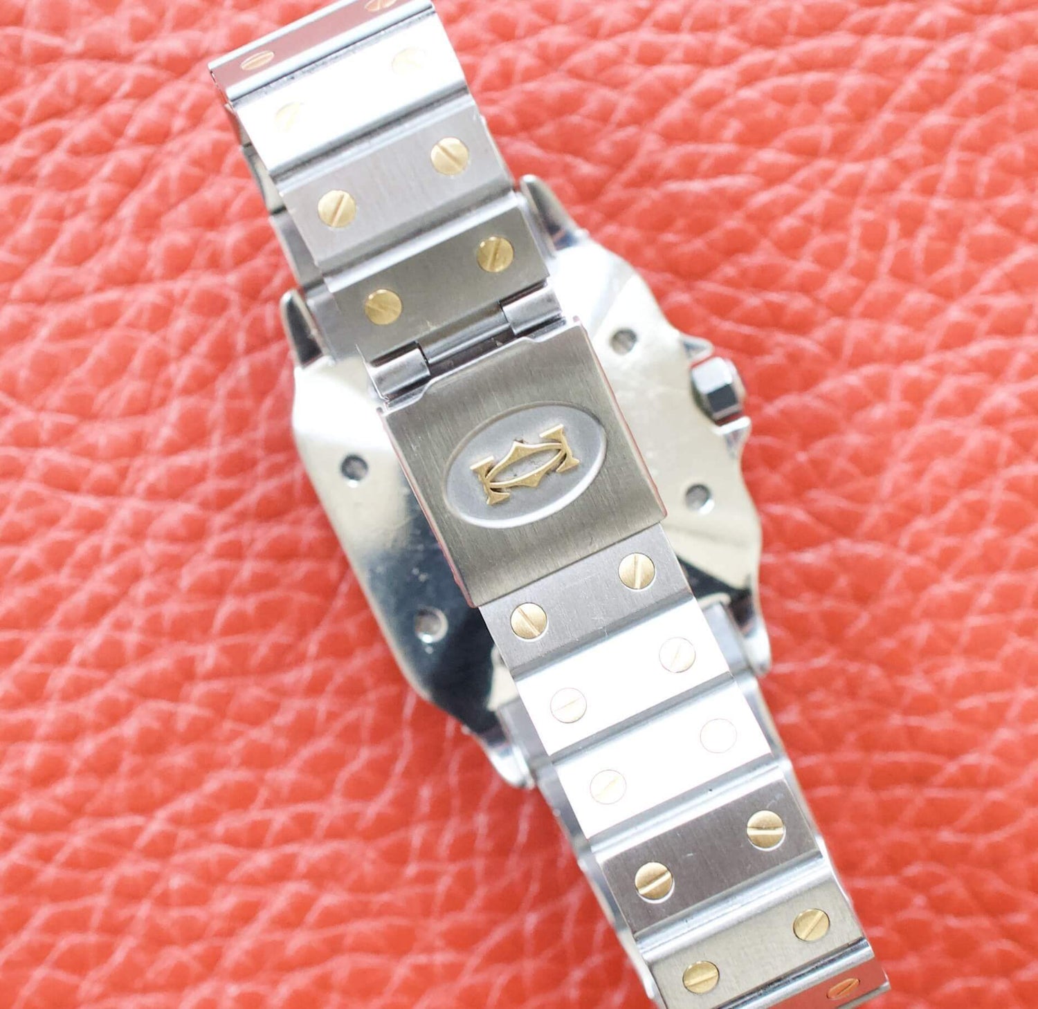 SOLD OUT: Cartier Santos Two Tone 2961 Carree 29mm Automatic Vintage SERVICED - WearingTime Luxury Watches