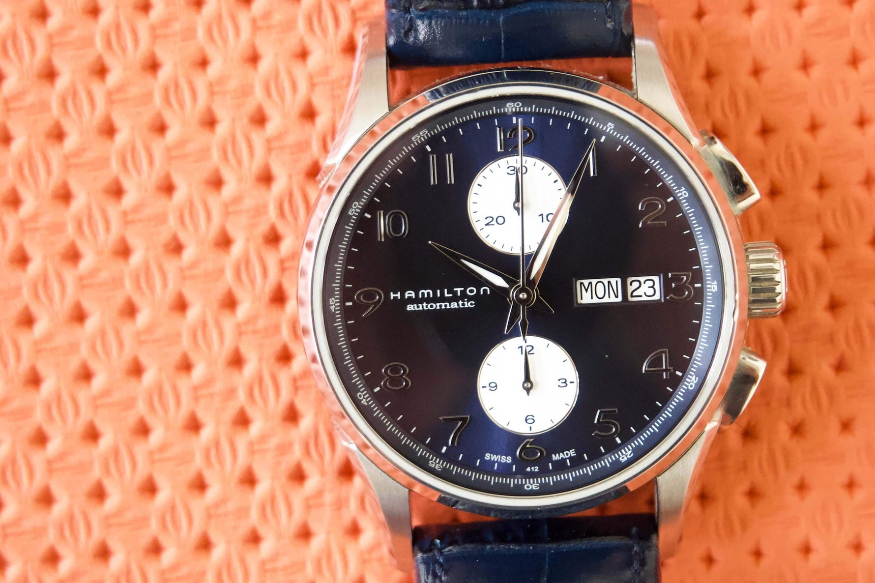 SOLD OUT: Hamilton Jazzmaster Maestro 41mm Chronograph H32576641 - WearingTime Luxury Watches
