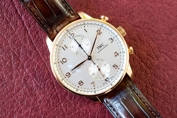 SOLD OUT: IWC Portuguese Chronograph 2022 18K RED GOLD IW371611 Box Papers WARRANTY