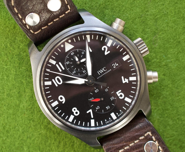 SOLD OUT: IWC Top Gun IW389001 44.5mm Chronograph Black Ceramic Box 2016