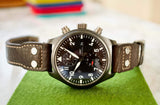 SOLD OUT: IWC Top Gun IW389001 44.5mm Chronograph Black Ceramic Box 2016