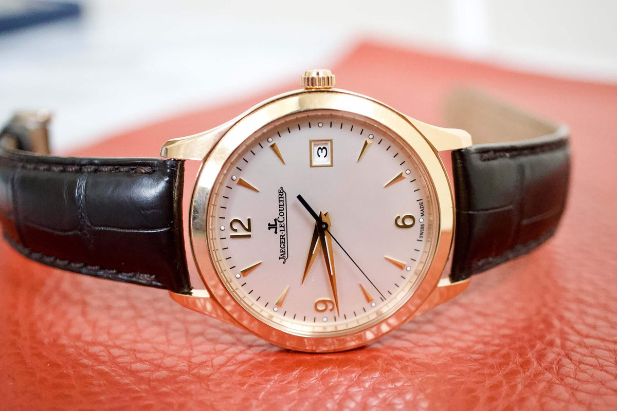 SOLD OUT: Jaeger-LeCoultre Master Control Date 39mm 18K Rose Gold 176.2.40.S Box Q1542520 - WearingTime Luxury Watches