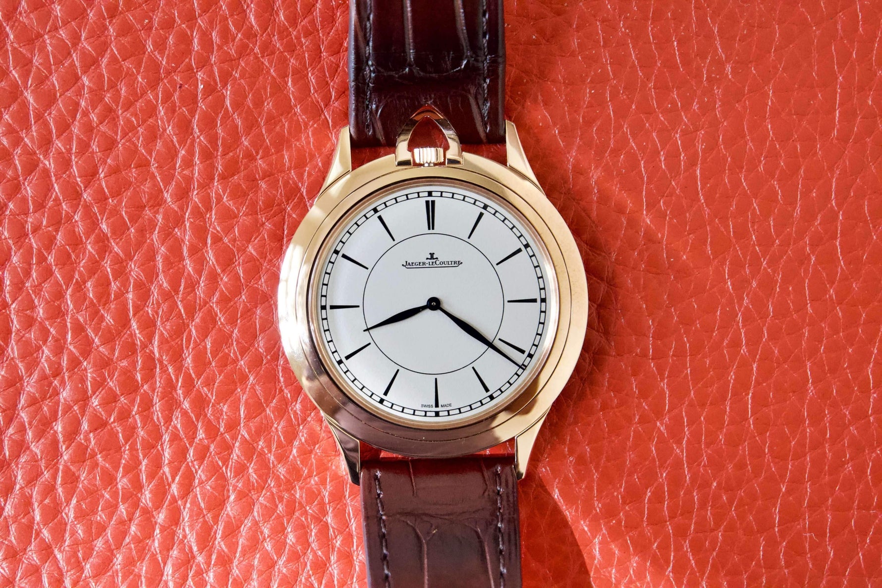 SOLD OUT: Jaeger LeCoultre Master Ultra Thin Kingsman Knife Q1152520 #1/100 Pink Gold Watch NEW - WearingTime Luxury Watches