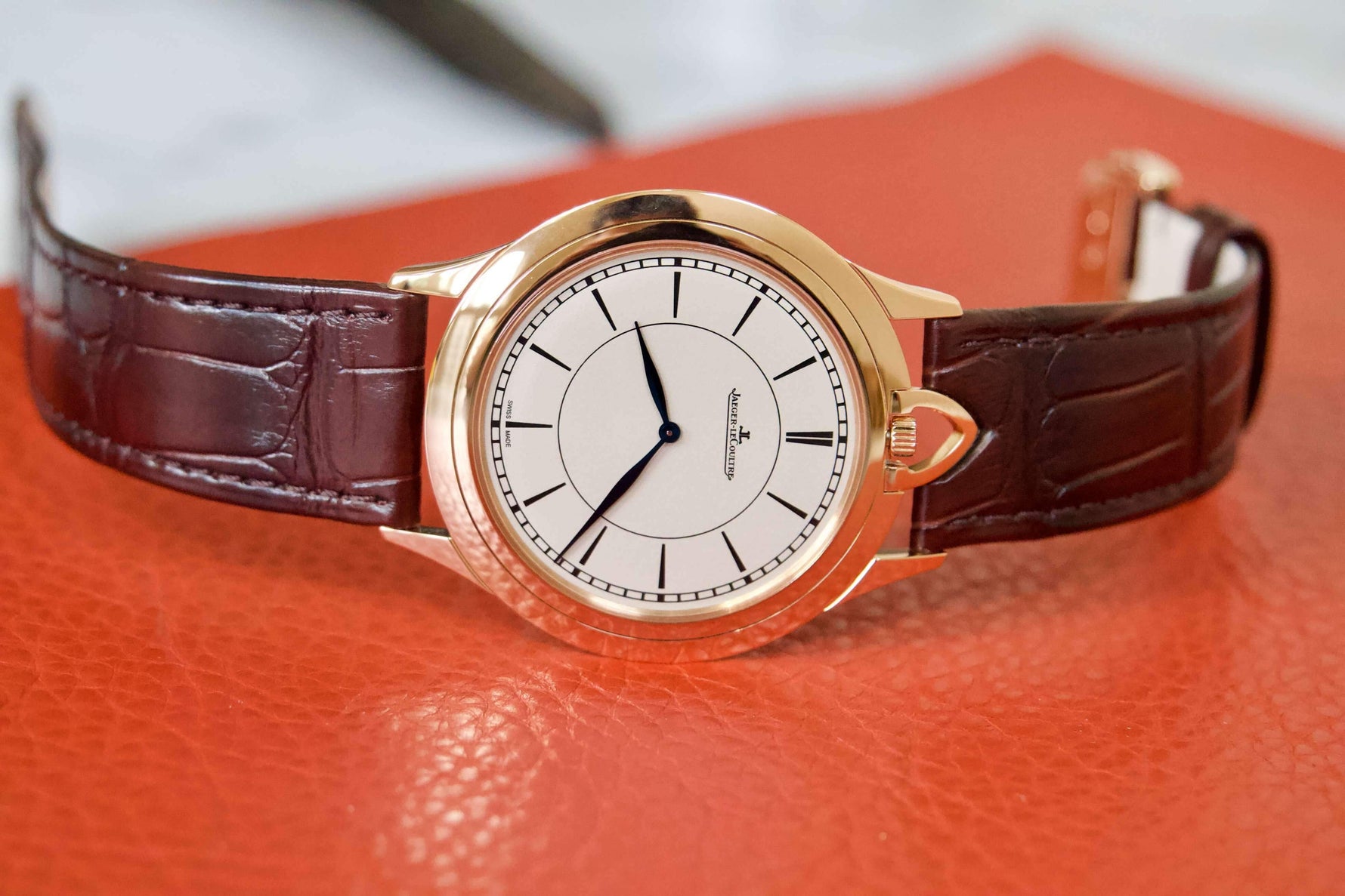SOLD OUT: Jaeger LeCoultre Master Ultra Thin Kingsman Knife Q1152520 #1/100 Pink Gold Watch NEW - WearingTime Luxury Watches