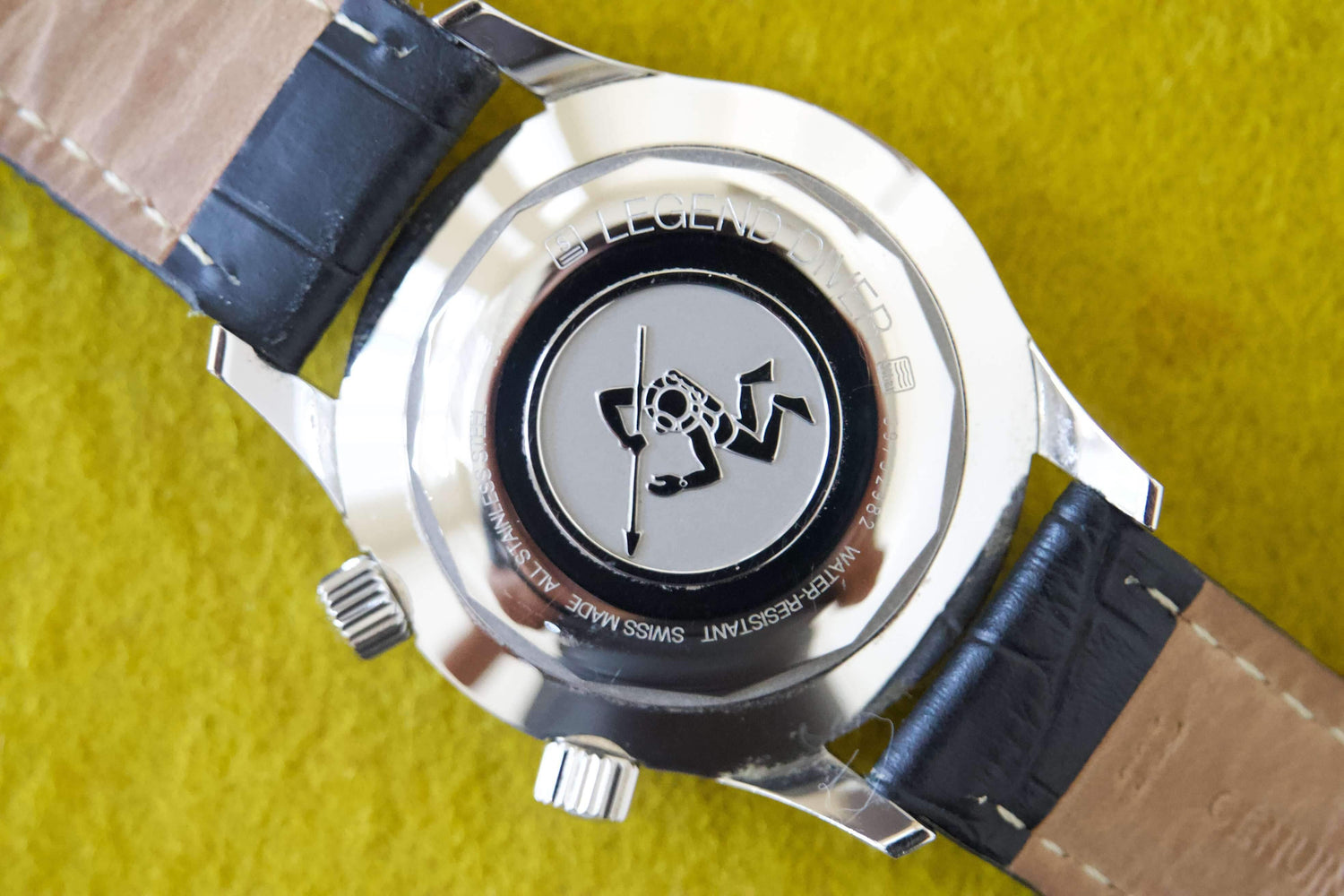 SOLD OUT: Longines Heritage Legend Diver L3.674.4.50.6 42mm Box Black Dial - WearingTime Luxury Watches