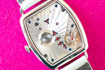 SOLD OUT: NOMOS LUX Ref. 942 TONNEAU 38.5 x 34mm White Gold Box Papers - WearingTime Luxury Watches