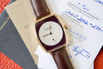 SOLD OUT: NOMOS LUX Zobel 18K Solid Rose Gold Ref. 942 Tonneau 40mm In House Movement - WearingTime Luxury Watches