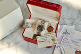 SOLD OUT: Omega Seamaster 300m Blue Wave Dial 36mm Box Papers FACTORY SERVICED 2552.80.00