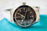 SOLD OUT: Omega Seamaster 300m Liquidmetal 233.30.41.21.01.001 41MM Co-Axial Black Steel Box and Pictogram Card 2019