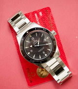 SOLD OUT: Omega Seamaster 300m Liquidmetal 233.30.41.21.01.001 41MM Co-Axial Black Steel Box and Pictogram Card 2019