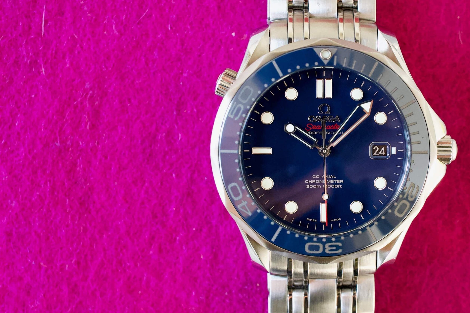 SOLD OUT: Omega Seamaster Blue Ceramic Diver 300M Co-Axial 212.30.41.20.03.001 Box Papers - WearingTime Luxury Watches