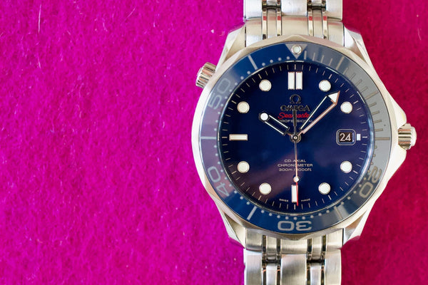 SOLD OUT: Omega Seamaster Blue Ceramic Diver 300M Co-Axial 212.30.41.20.03.001 Box Papers