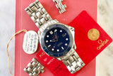 SOLD OUT: Omega Seamaster Blue Ceramic Diver 300M Co-Axial 212.30.41.20.03.001 Box Papers