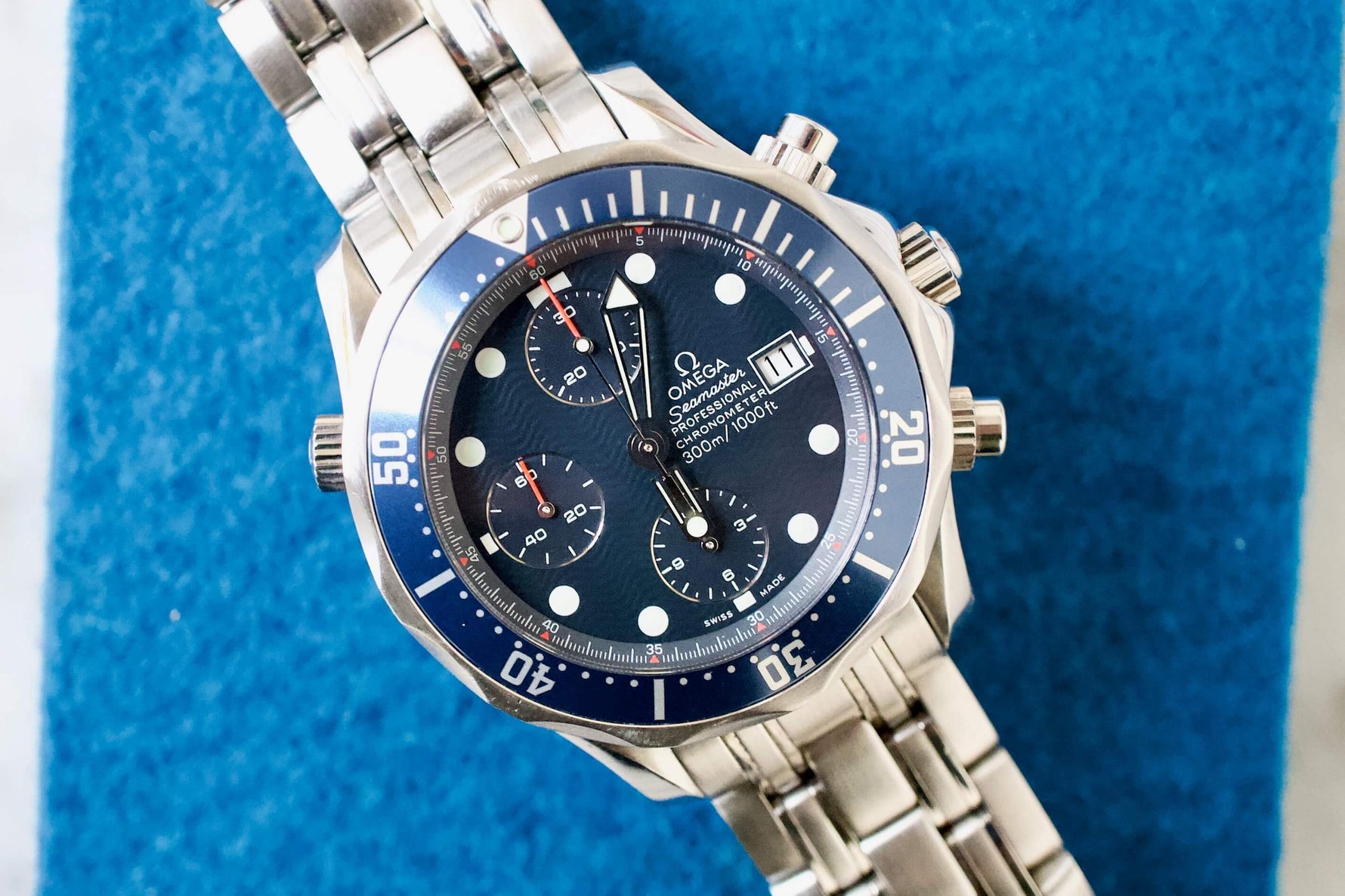 SOLD OUT: OMEGA SEAMASTER CHRONOGRAPH 300M 42MM BOX AND