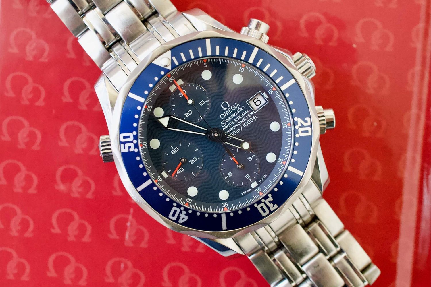 SOLD OUT: Omega Seamaster Chronograph 300m 2599.80 42mm Box and Papers - WearingTime Luxury Watches