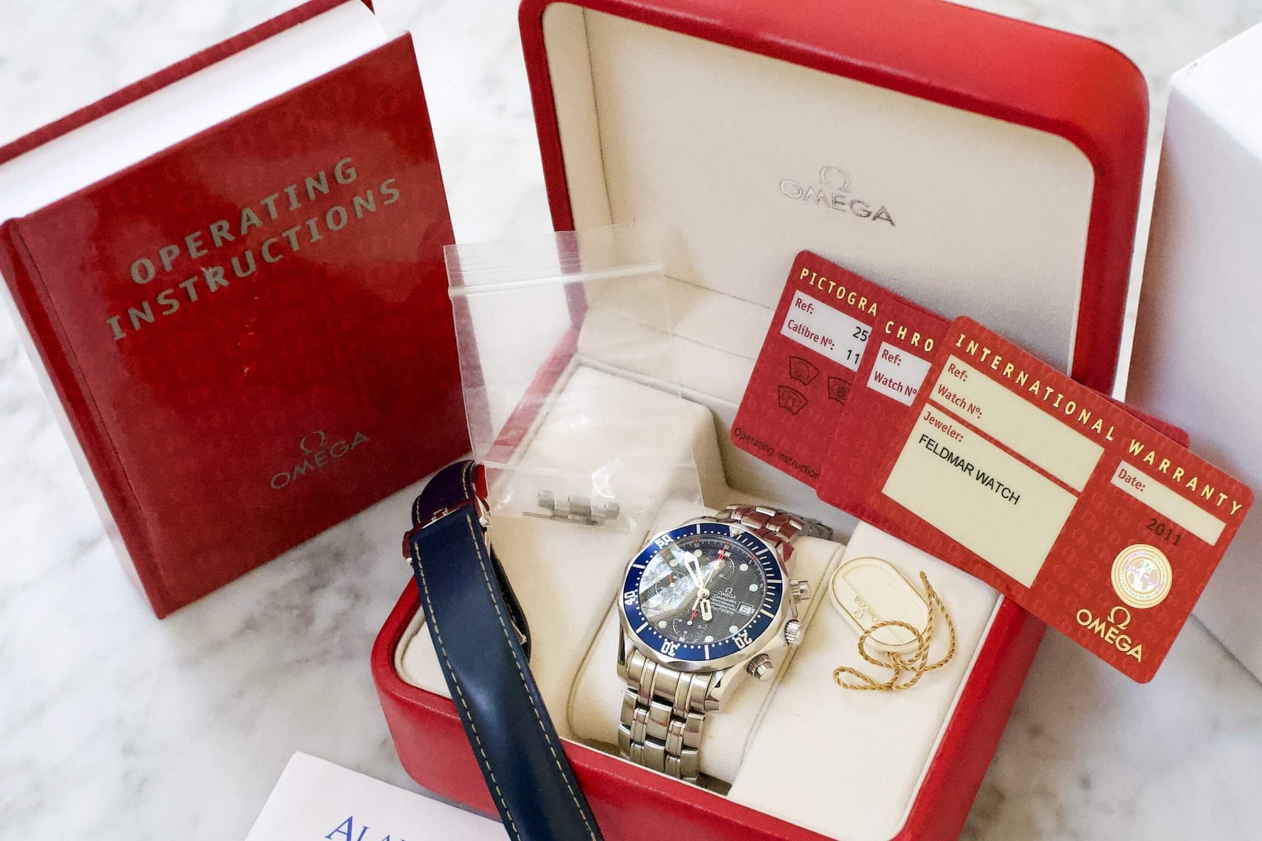 SOLD OUT: Omega Seamaster Chronograph 300m 2599.80 42mm Box and Papers - WearingTime Luxury Watches