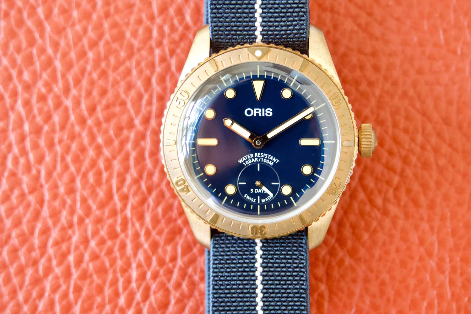 SOLD OUT: Oris Carl Brashear 40mm Calibre 401 Bronze Limited Edition 01 401 7764 3185 Box Papers - WearingTime Luxury Watches