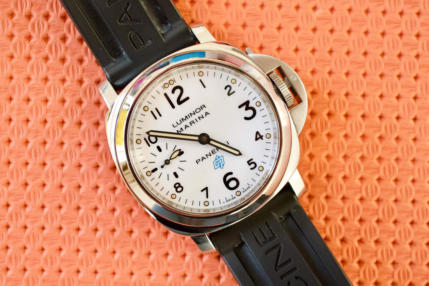 SOLD OUT: Panerai Luminor Marina Bianco 44mm White Dial PAM 00660 PAM00660 SERVICED WARRANTY - WearingTime Luxury Watches