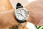 SOLD OUT: Panerai Luminor Marina Bianco 44mm White Dial PAM 00660 PAM00660 SERVICED WARRANTY - WearingTime Luxury Watches