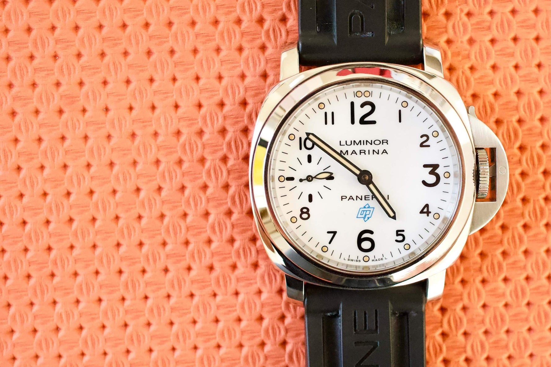 SOLD OUT: Panerai Luminor Marina Bianco 44mm White Dial PAM 00660 PAM00660 SERVICED WARRANTY - WearingTime Luxury Watches