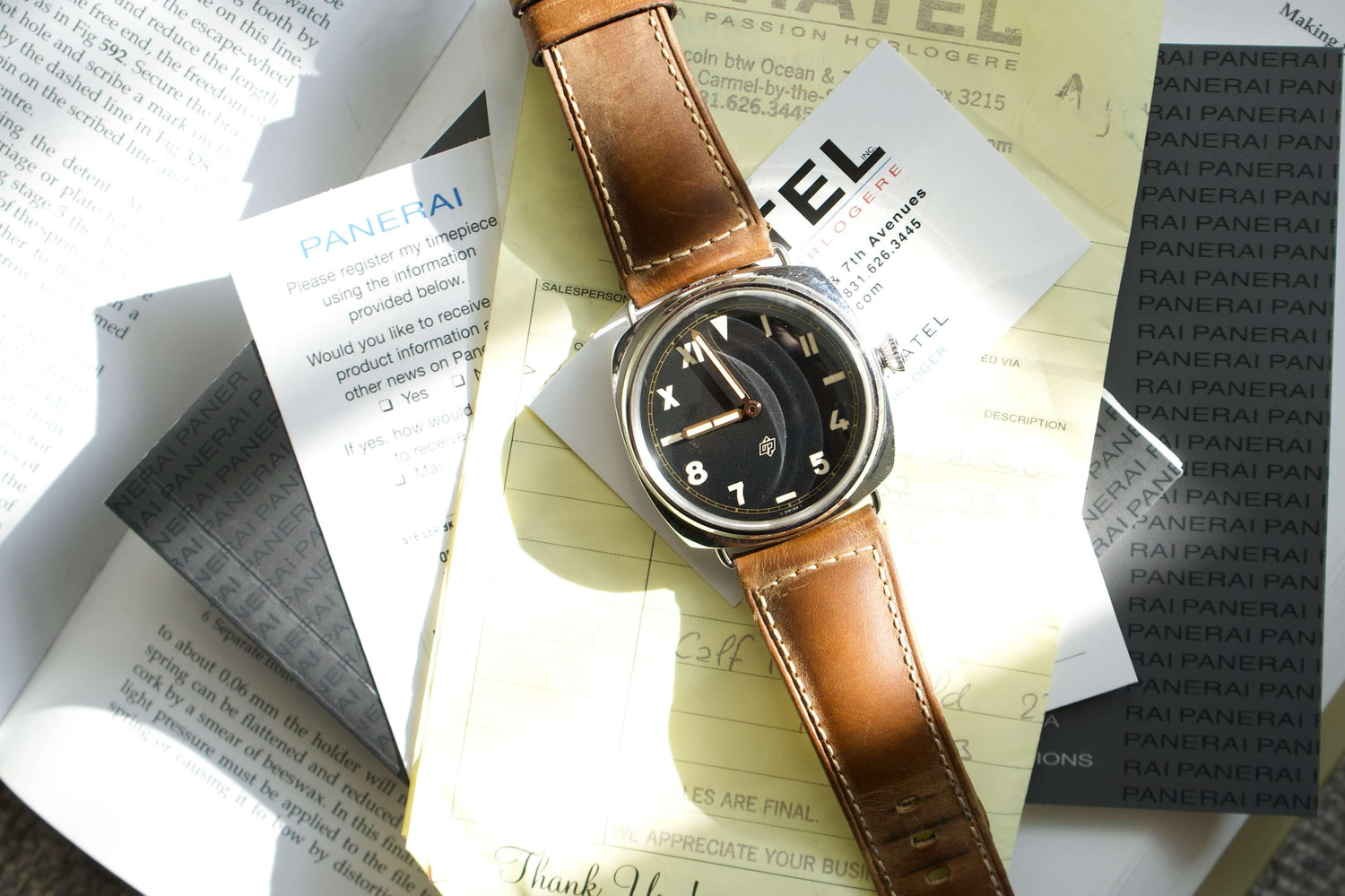 SOLD OUT: Panerai PAM 424 00424 California Dial Radiomir 47MM - WearingTime Luxury Watches