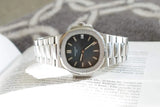 SOLD OUT: Patek Philippe Nautilus Blue Stainless Steel Bracelet 38mm 5800/1A-001 Full Set