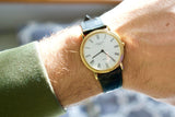 Sold Out: Patek Phillipe 3520 Gubelin Signed Dial 18k Gold Original Strap and Buckle