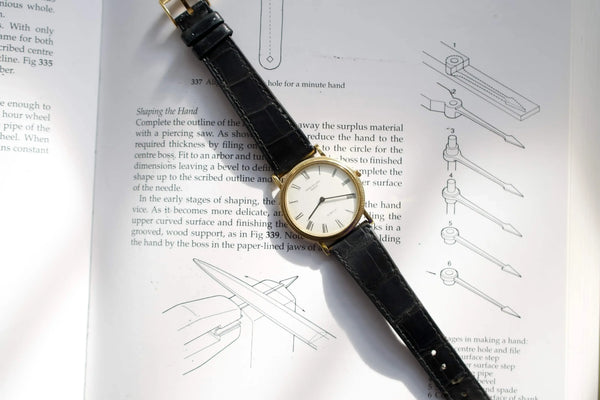 Sold Out: Patek Phillipe 3520 Gubelin Signed Dial 18k Gold Original Strap and Buckle