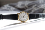 Sold Out: Patek Phillipe 3520 Gubelin Signed Dial 18k Gold Original Strap and Buckle - WearingTime Luxury Watches