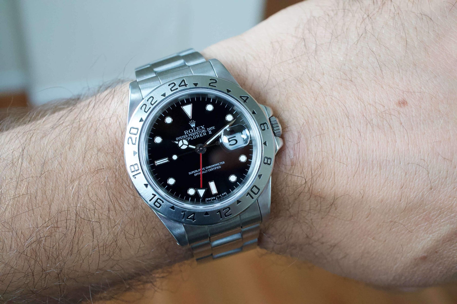 SOLD OUT: Rolex 16570 Explorer ii T Series 40mm Black Dial Mens Watch - WearingTime Luxury Watches